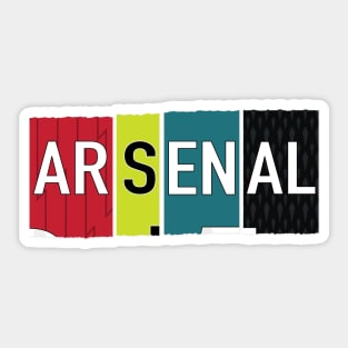 Arsenal 2023 torn jerseys Sticker